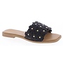 Autumn-48 Flat Sandal - BlackPu