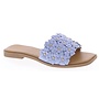 Autumn-48 Flat Sandal - Blue Pu