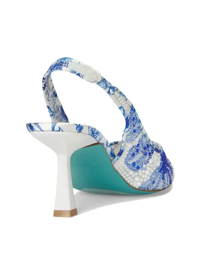 Sb-Clark Dressy Heels - White/Blue