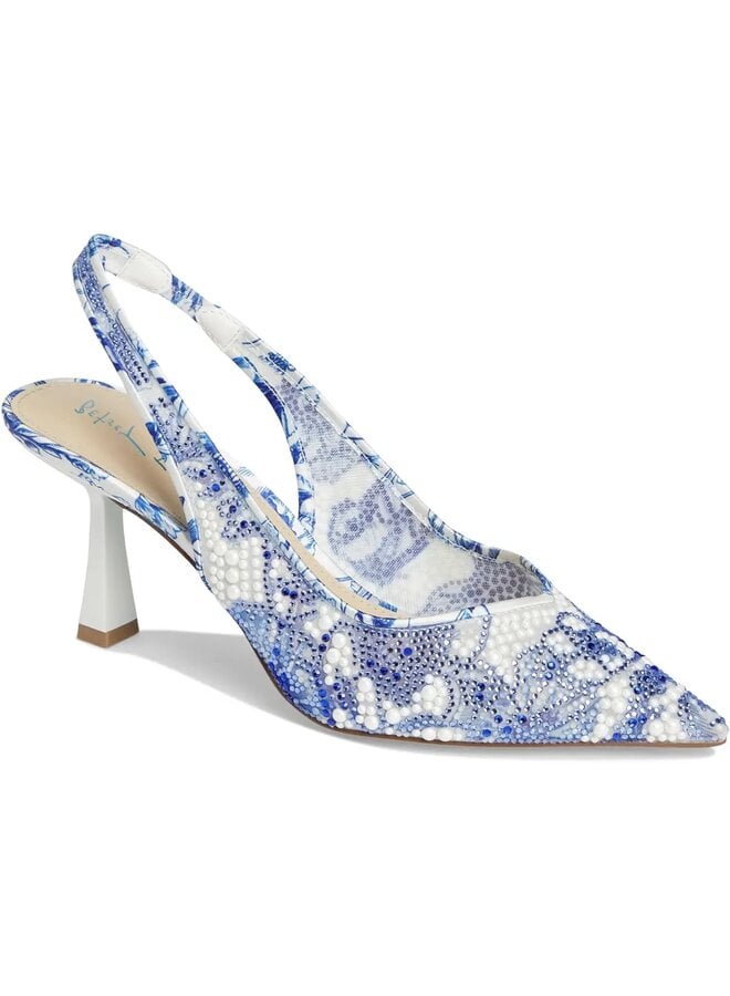 Sb-Clark Dressy Heels - White/Blue