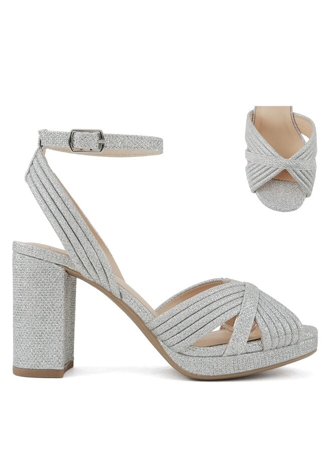 Duffy Casual Heels - Silver