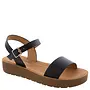 Salvia-24 Comfy Sandal - Black Pu