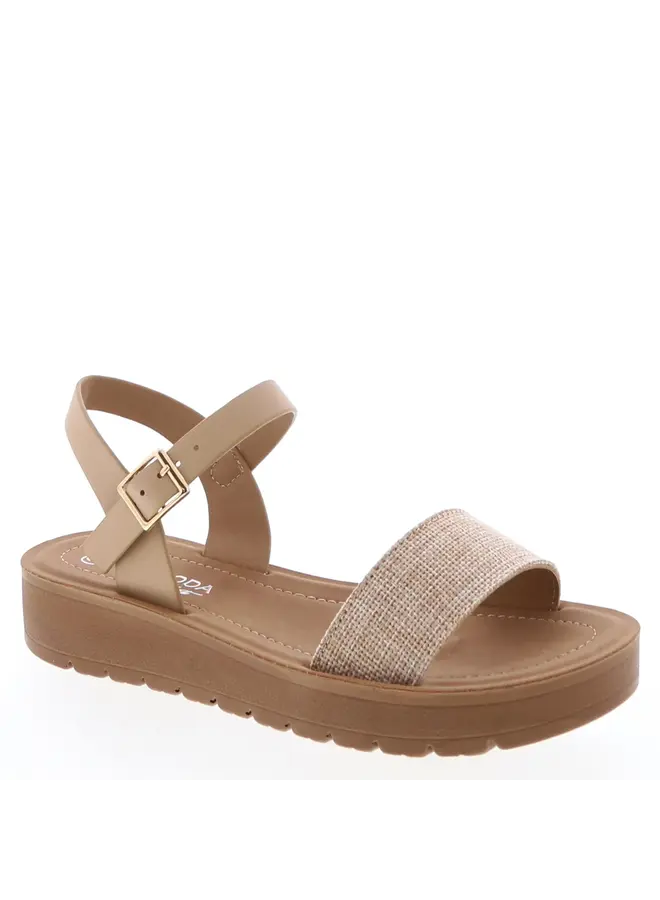 Salvia-24 Comfy Sandal - Beige Linen