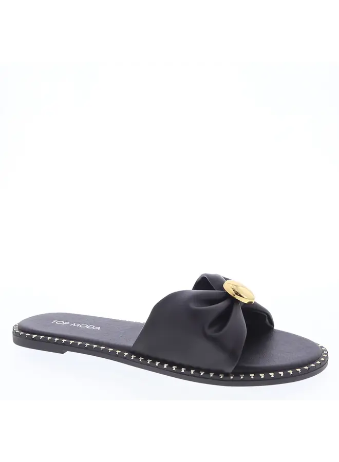 Mick-47 Flat Sandal - BlackPu