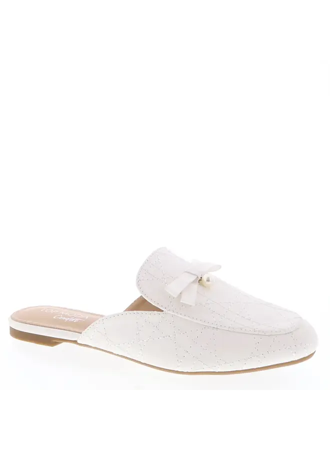 Bellen-37 Casual Flat - White Pu