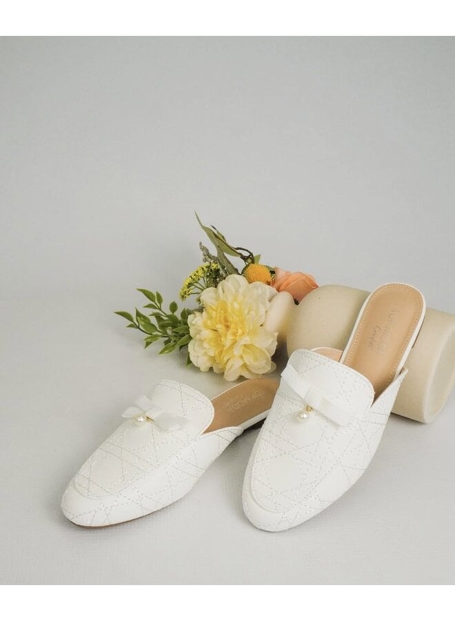 Bellen-37 Casual Flat - White Pu