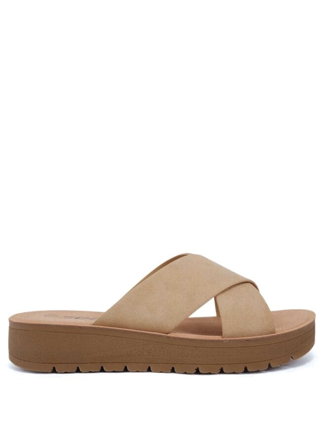 Ludo Comfy Sandals - Camel Nb