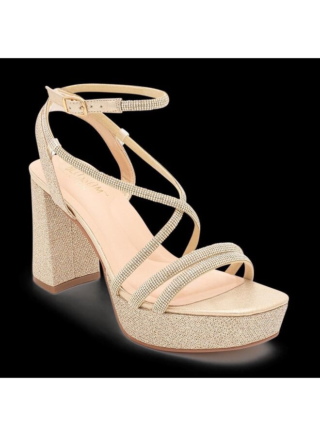 Sotty-48 Dressy Heel - Gold Shimmer