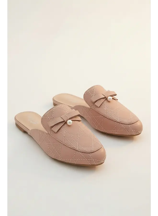 Bellen-37 Casual Flat - Nude Pu