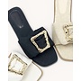 Autumn-27 Flat Sandal - BlackPu