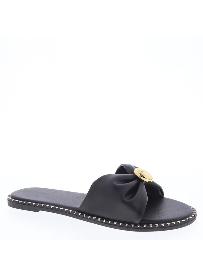 Mick-47 Flat Sandal - BlackPu