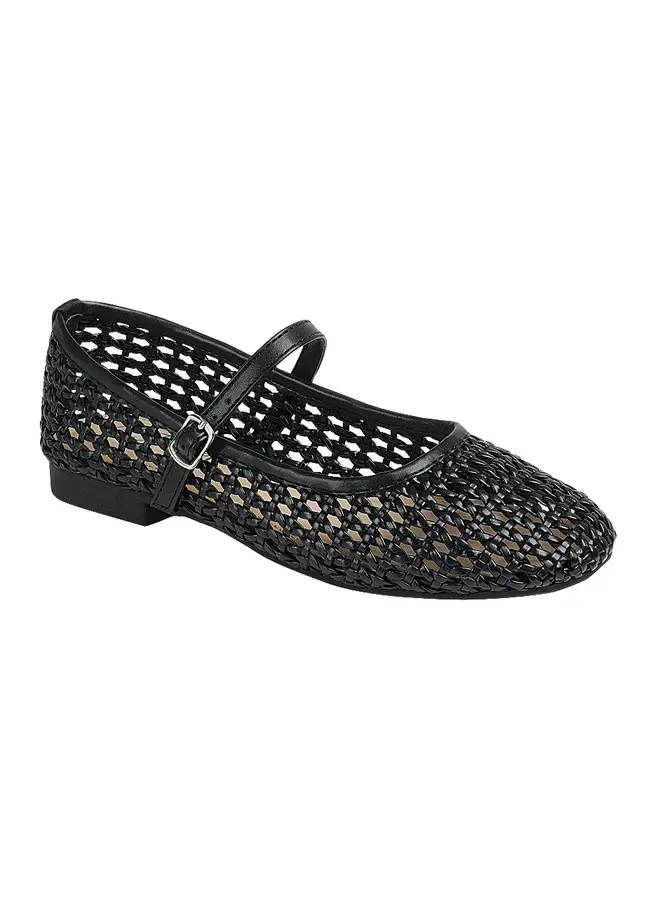 Connicity-9 Casual Flats - Black Pu
