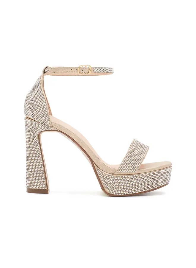 Regina-1 Dressy Heel - Nude Shimmer
