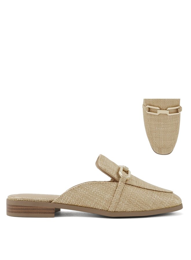 Eleanor Casual Flat - Natural Raffia