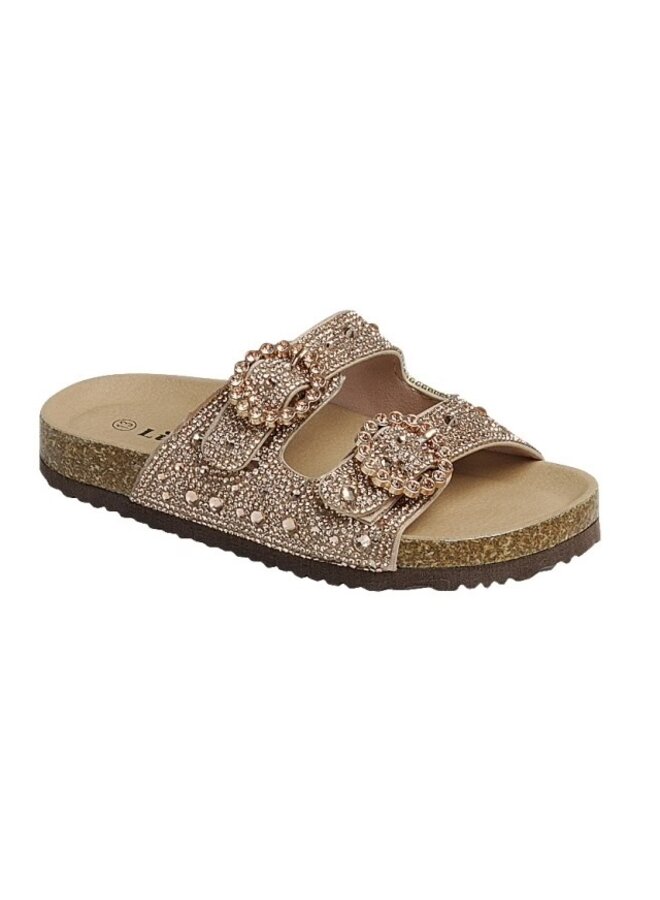Berk-68k Girls Sandals - Rose gold