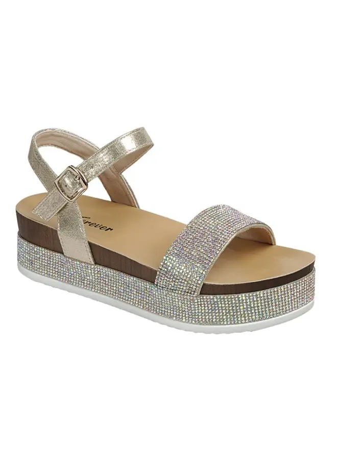 Lajolla-86 Platform Sandals - Champagne