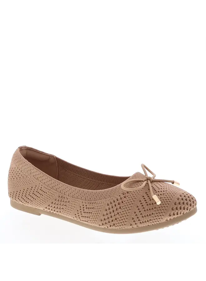 Verona-1 Casual Flats - Blush Knit