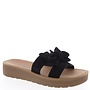 Susie-38 Comfy Sandal - Black Denim