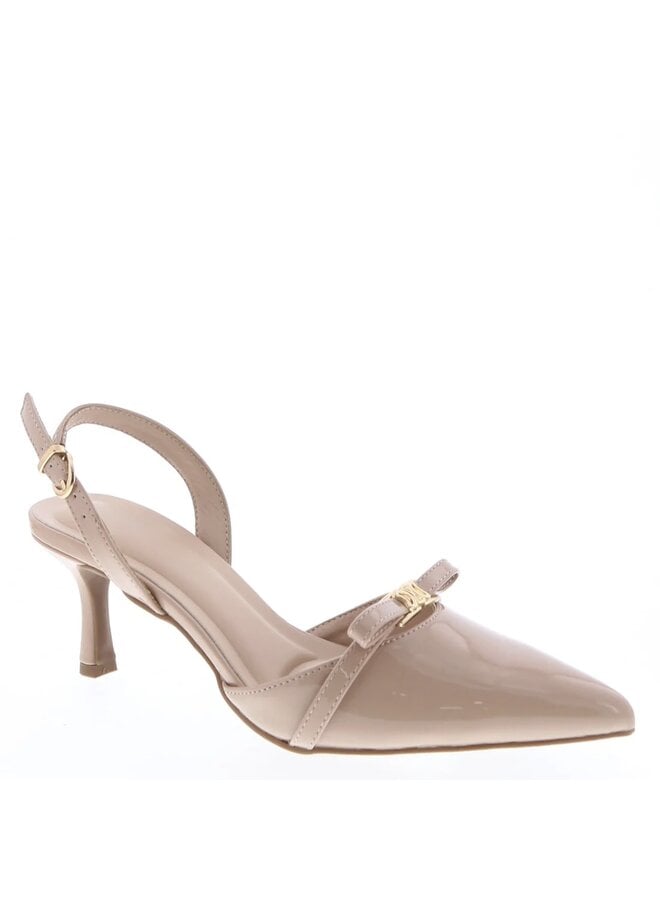 Stephy-54 Dressy Heel - Nude Patent