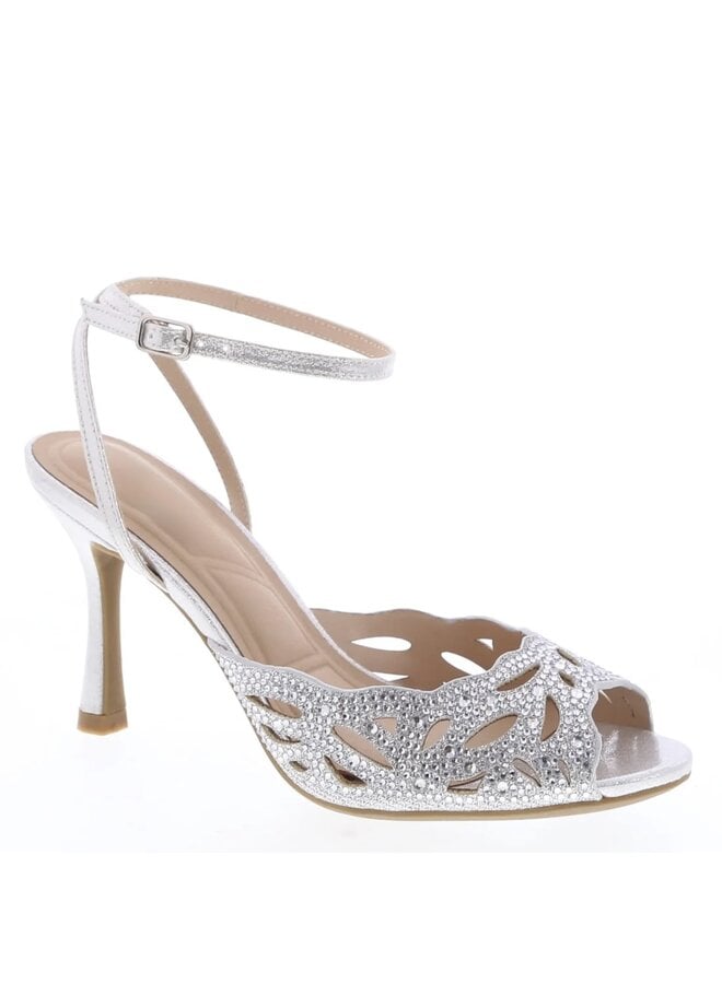 Marilyn-60 Dressy Heel - Silver Glitter