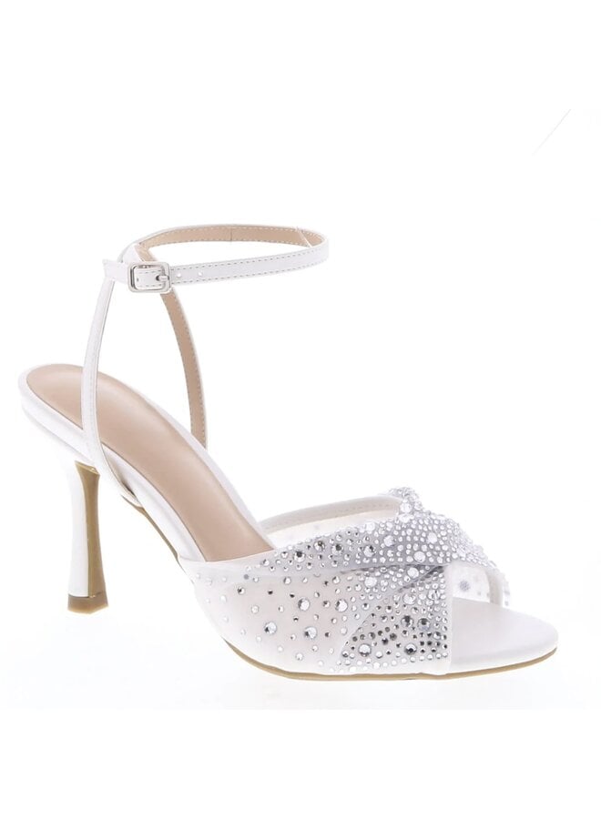 Marilyn-25 Dressy Heel - White Pu