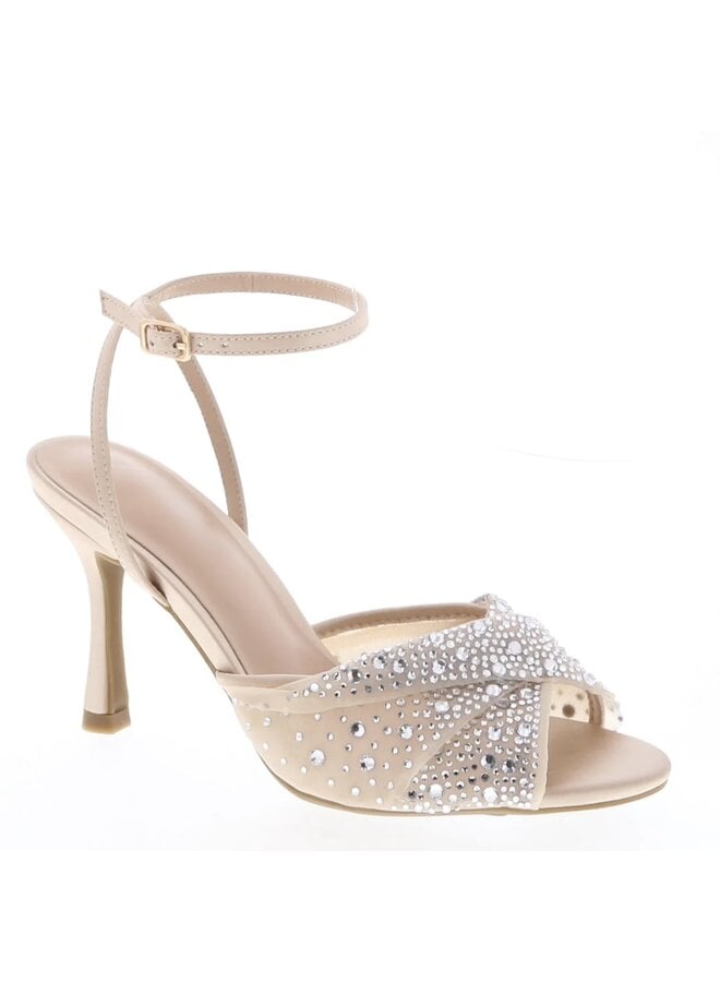 Marilyn-25 Dressy Heel - Champagne Satin