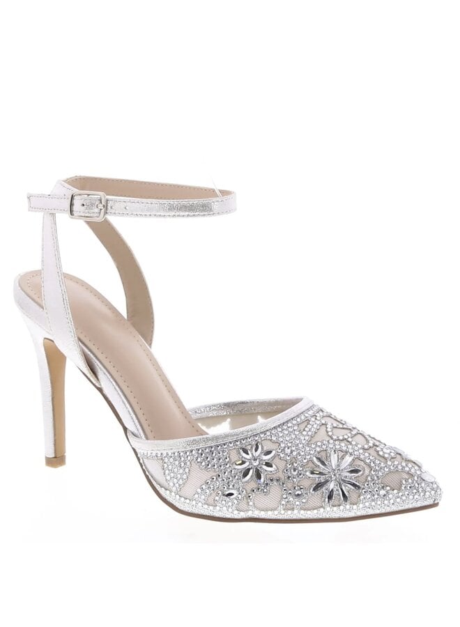 Freya-99 Dressy Heel - Silver Glitter