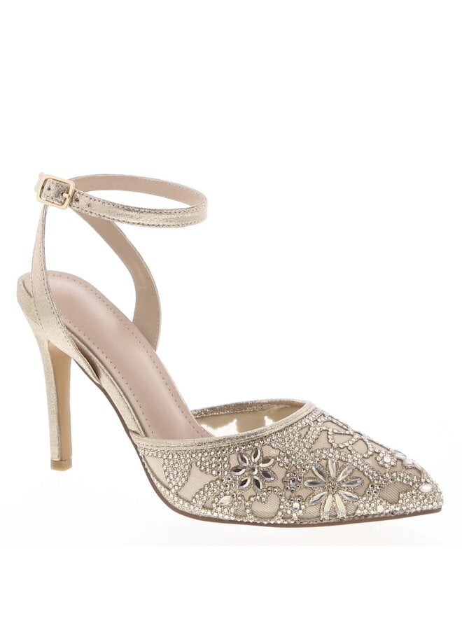 Freya-99 Dressy Heel - Champagne Glitter