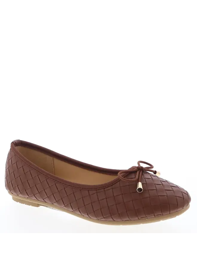 Dorothy-12 Casual Flats - Brown Pu