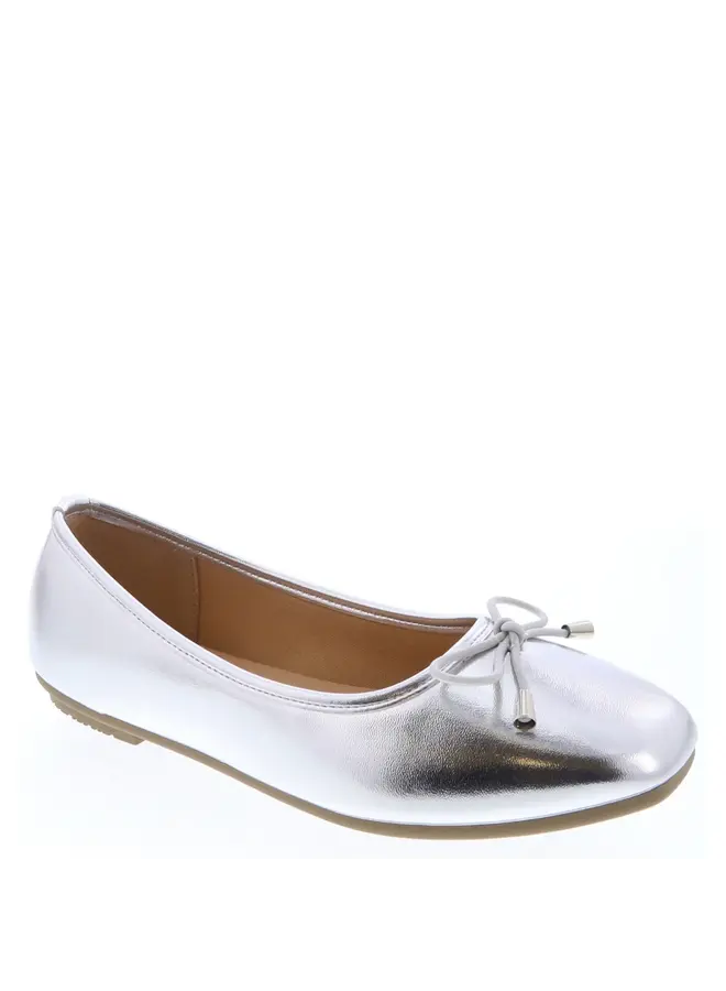 Dorothy-1 Casual Flats - Silver Metallic