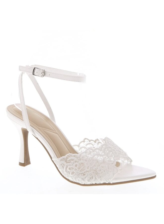 Breeta-42 Dressy Heel - White Pu