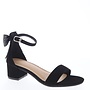 Clover-1k Girls Heels - Black Nubuck