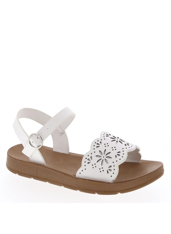 Destiny-64k Girls Sandals - White Pu