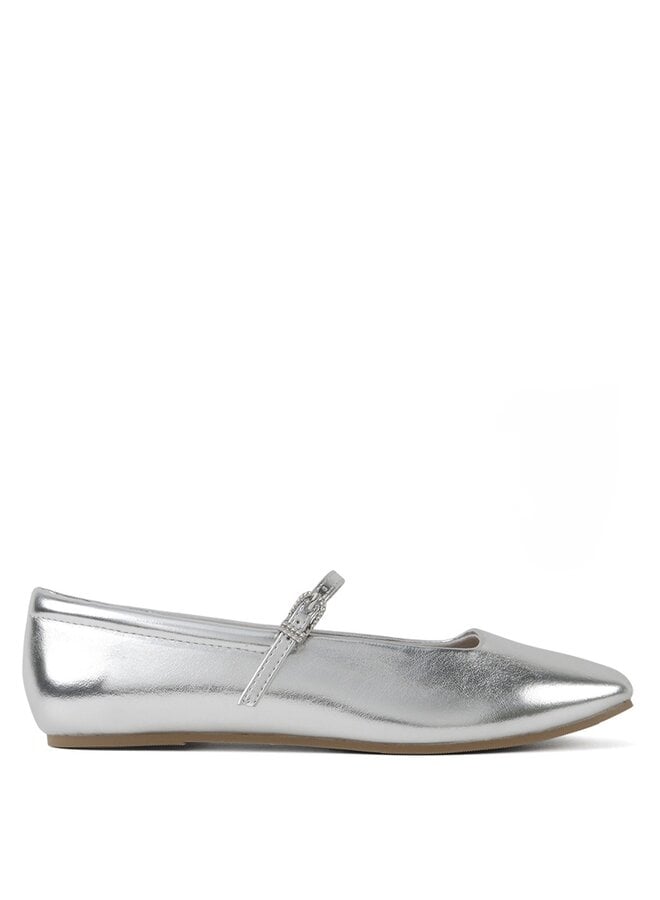 Kiana Casual Flats - Silver