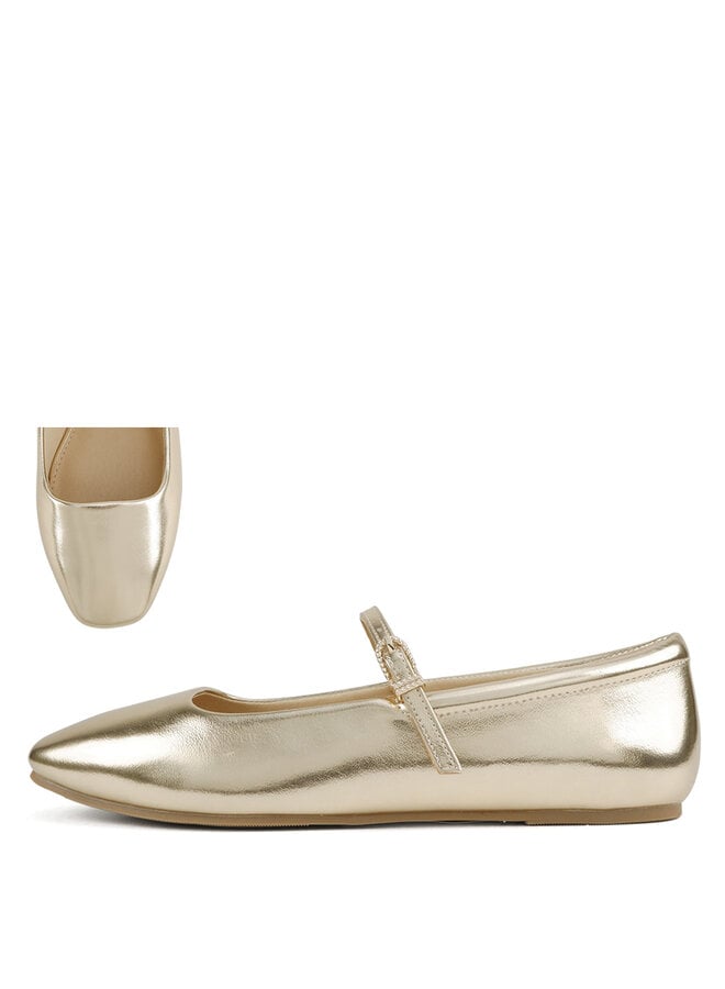 Kiana Casual Flats - Gold