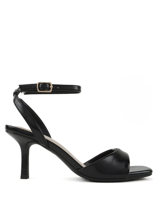 Furrow-2 Casual Heels - Black Pu
