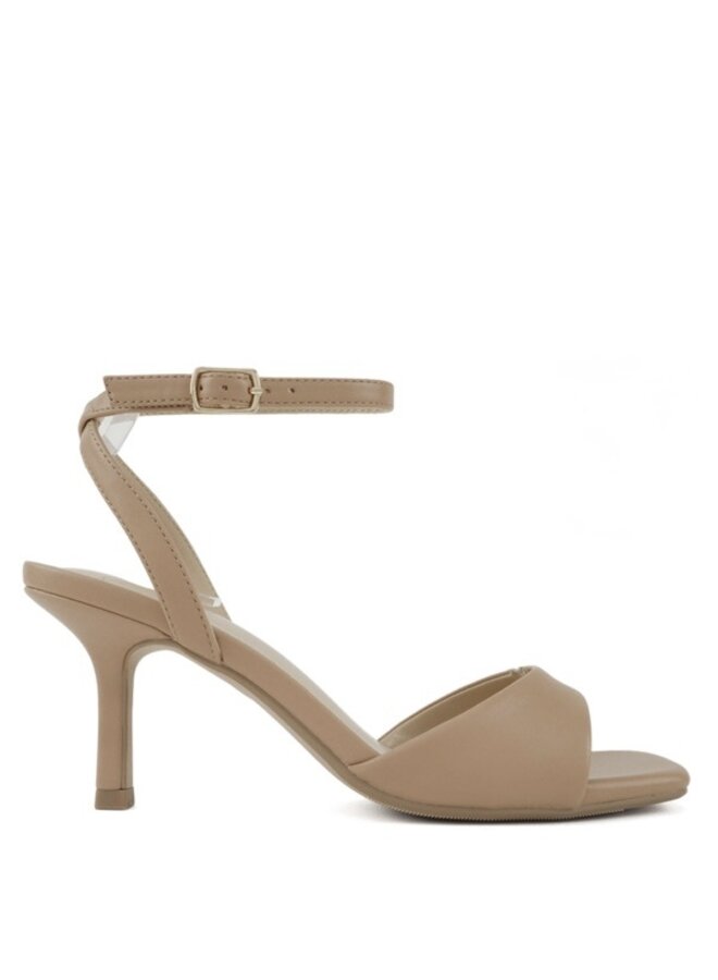 Furrow-2 Casual Heels - Natural Pu
