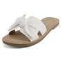 Road Flat Sandals - White