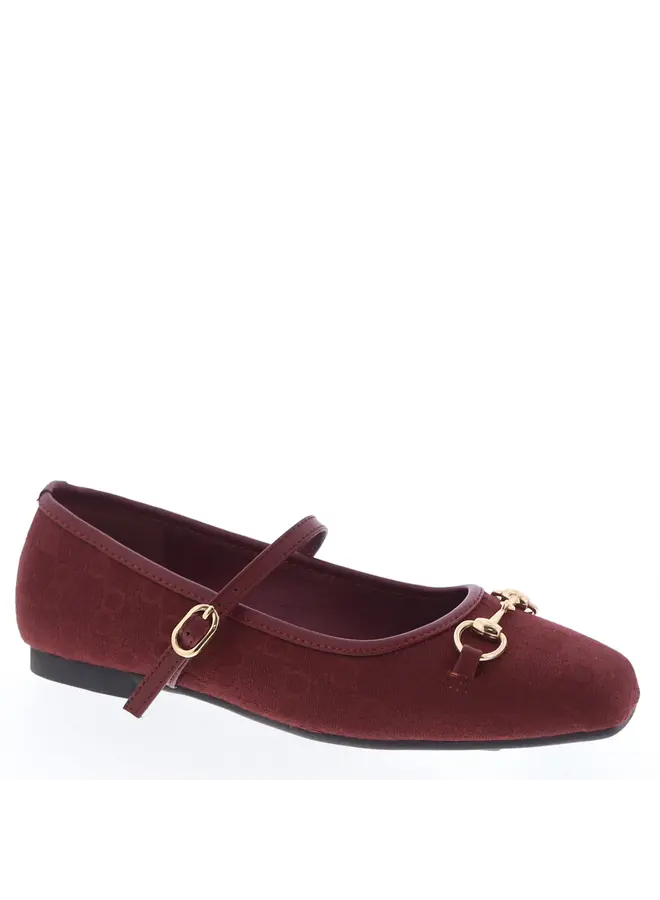 Jamie-5 Casual Flats - Wine