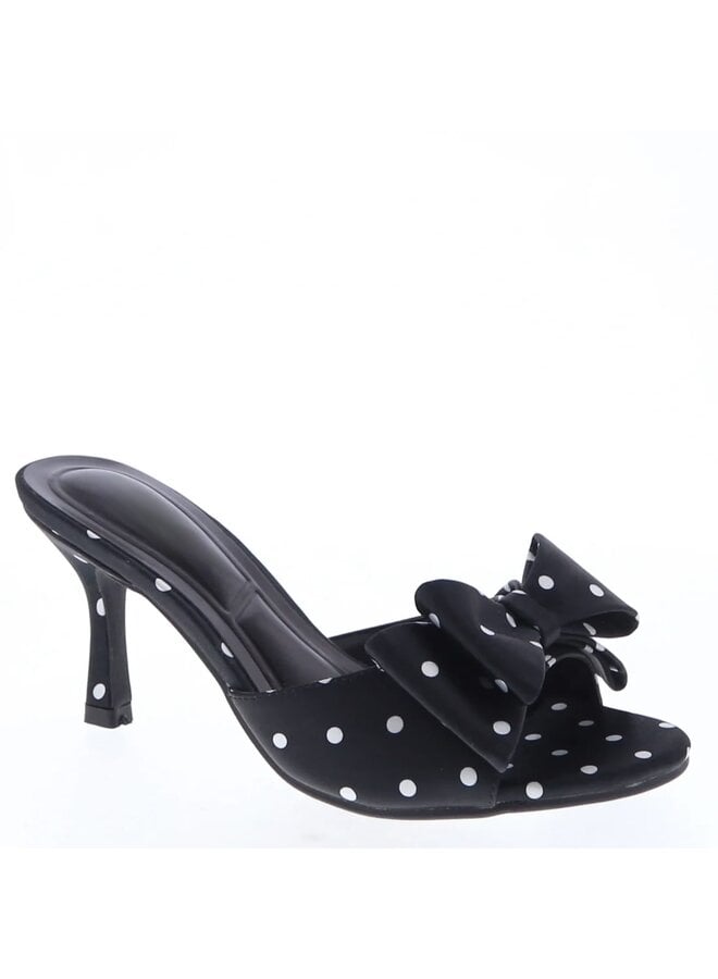 Elsa-22 Dressy Heel - Black Satin