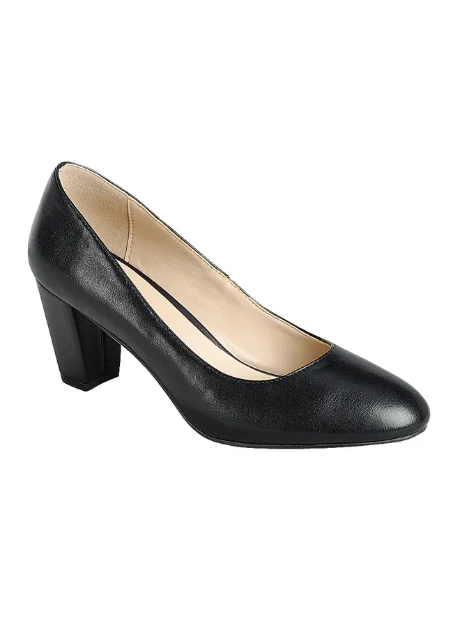 Active-11 Casual Heels - Black Pu