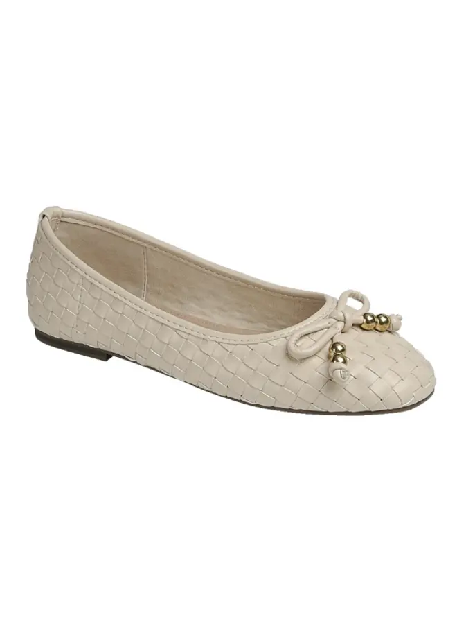 Concinnity-12 Casual Flats - Bone Pu