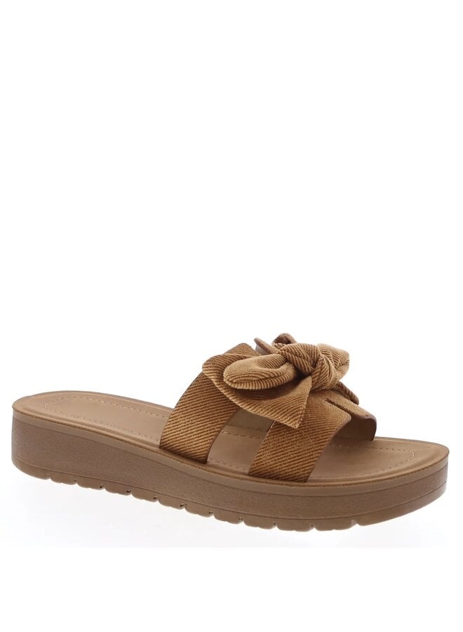 Susie-38 Comfy Sandal - Tan Denim