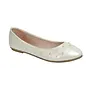 Clare-39 Dressy Flat - Ivory
