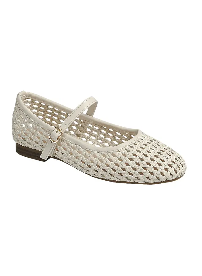 Concinnity-9 Casual Flats - Bone Pu