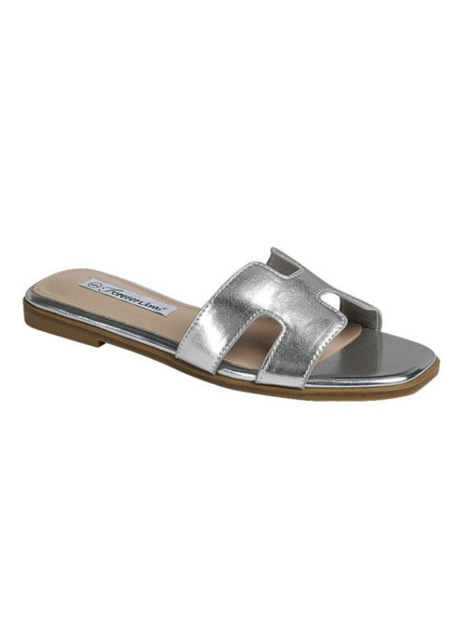 Main-13 Flat Sandal - Silver