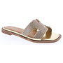 Elio-40 Flat Sandal - Gold Metallic