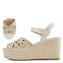 Katima Platform Sandals - Bone Pu