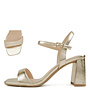Nancy Casual Heels - Gold Metallic