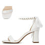 Morgan Dressy Heels - White Satin